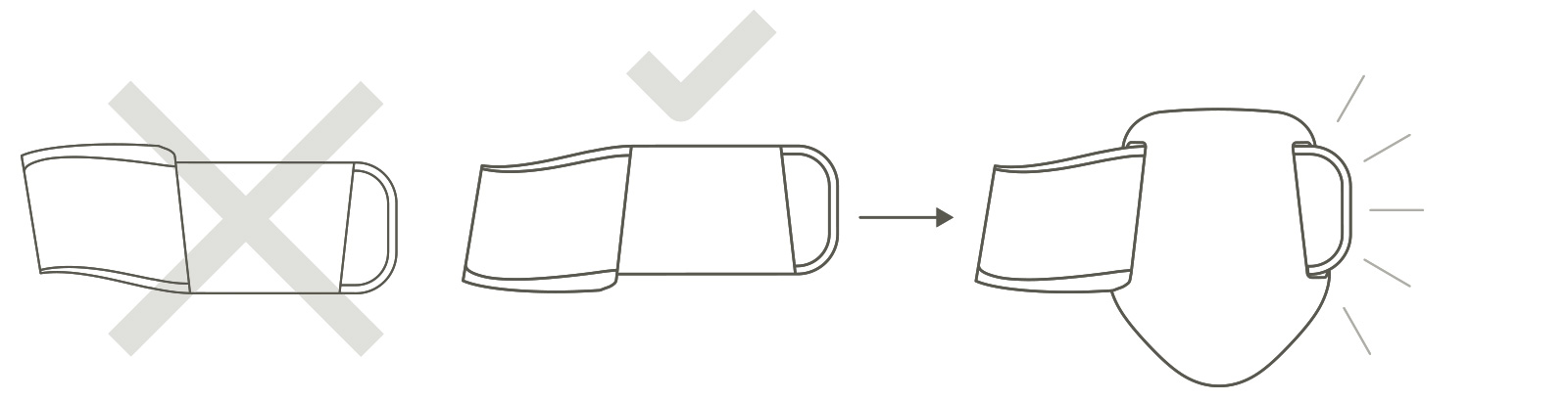 8 Correct orientation for inserting the clip (spring 3 – 6)